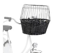 Panier avant pour vélo - TRIXIE - 50 × 41 × 35 cm - Noir - Grille de protection - Pour chien