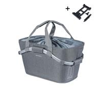 Basil 2day Carry All Mik Rear Basket 22l Gris Grey Melee