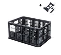 Panier vélo - BASIL - Crate 2.0 - MIK 2.0 - Plastique recyclé - Noir