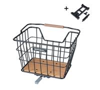 Basil Nordland Mik Rear Basket 23l Noir Black / Brown