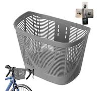 Panier Vélo, Corbeille Guidon Universelle Osier Plastique | Grande Capacité Élégant Transport Animaux Chat Chien Courses Gourdes