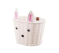 Panier Vélo Fille Plastique pour tressé Panier Vélo Fille Plastique | Design rétro pour tressé, aspect osier naturel, couleur , idéal décoration vélo
