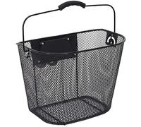 Panier vélo - Métal - Noir - Clip automatique - 10L - Adulte mixte