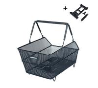 Panier vélo multi système acier vélo Basil Cento NX Noir