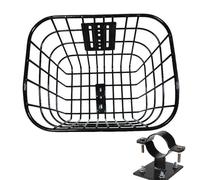 Panier Vélo | Panier Guidon,Panier De Transport Amovible pour Scooter avec Support pour Animaux De Compagnie Chats Chiens Fruits Courses