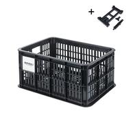 Panier vélo plaque mik 2.0 Basil Crate Noir