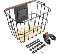 Panier Vélo pour avant 10L Fond pour bois Détachable Panier Vélo