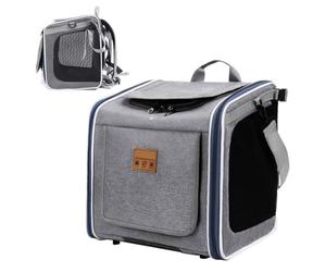 Panier Vélo pour Chien Sac à Dos pour Animal de Compagnie sur Guidon | Sac À Dos Pour Chien Ventilé Pour Bicyclette pour Randonnée Courses Plein Air Transport Camping Urbain