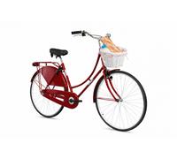 Panier Vélo Rotin Panier Blanc Guidon 35x28x22 CM Tissu Doublé Fleurs Hameçons