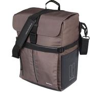Basil Move MIK Hooks Sac à bandoulière 15 l, Marron, imperméable, en Polyester recyclé, Parfait pour Le Quotidien et Les Loisirs, Compatible avec Tous Les Porte-Bagages