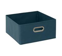 Panier velours 31x15cm ""Mix N' Modul"" bleu pétrole - 5 five simply smart