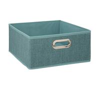 Panier velours 31x15cm ""Mix N' Modul"" bleu pétrole chiné - 5five