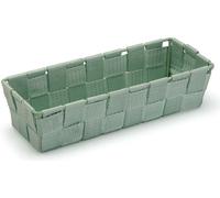 Panier Versa rectangulaire vert textile 10 x 6 x 25 cm