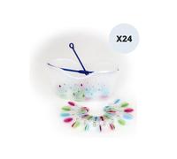 Panier x24 Pinces à linge Bi-matiere MSV