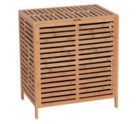 Panière à linge en MDF et bambou - Tendance