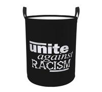 Panière À Linge Sale Unis Contre Le Racisme Premium Corbeilles À Linge Pliable Seau De Stockage Pour Chambre Vêtements Salle De Bain 34X42Cm