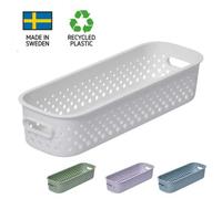 Panière de rangement élégante Slim - Blanc