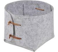 Panière Haute Feutrine "Slow Life" 18cm Gris Clair Gris G