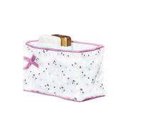 Paniere tissu en coton - chapaillettes blanc TU