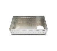 Paniers à Charbon Boîte à feu Charbon de Bois, Support Pliable en Pierre Sauna, Accessoires poêle résistants la Chaleur, Panier Acier Inoxydable pour Les Grillades Au Charbon(S)