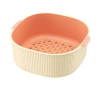 Paniers à égoutter les fruits - pour machine à laver à riz avec passoire de qualité alimentaire, grand panier à égoutter à double couche, filtre portable lavable au lave-vaisselle