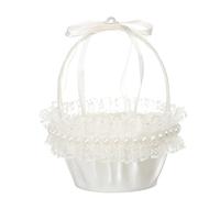 Paniers à fleurs de mariage en or champagne - Panier de basket-ball à fleurs de mariage, panier à fleurs, panier à fleurs, décoration de fête d'anniversaire pour femme (taille A, taille unique)
