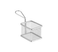 Hendi Paniers à frites miniatures 426425 acier inoxydable 100×80×75 mm