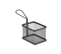 Paniers à frites miniatures noir mat 100x80x(H)75 mm