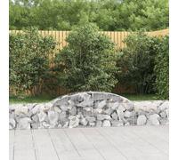 Paniers à gabions arqués 12 pcs 200x30x60/80 cm Fer galvanisé gabion vidaXL