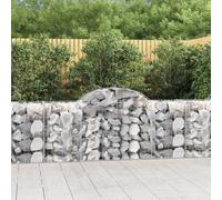 Paniers à gabions arqués 12 pcs 200x50x80/100 cm Fer galvanisé gabion vidaXL