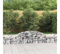 Paniers à gabions arqués 12 pcs 300x50x40/60 cm fer galvanisé gabion vidaXL