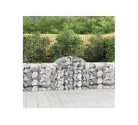 Paniers À Gabions Arqués 14 Pcs 200x50x80/100 Cm Fer Galvanisé Vidaxl Vidaxl