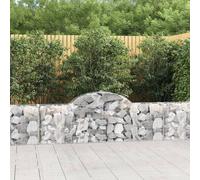 Paniers à gabions arqués 5 pcs 200x30x60/80 cm Fer galvanisé gabion vidaXL