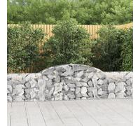 Paniers à gabions arqués 6 pcs 300x30x60/80 cm Fer galvanisé gabion vidaXL