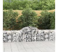 Paniers à gabions arqués 7 pcs 200x30x100/120 cm Fer galvanisé gabion vidaXL