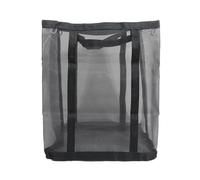 Paniers à linge en maille de nylon respirant pliable fixé au mur adapté différents types pièces organisateur rangement for vêtements sales(Grey)