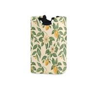 Paniers à linge ivoire style lent vieux fruit de la passion, bacs de rangement cubiques en tissu imperméable avec poignée robuste pour organiser des livres, des dortoirs, des cadeaux, des orangiseurs