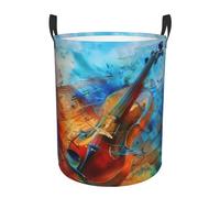 Paniers À Linge L'Art Du Violon Panier Rangement Pour 34X42CM