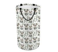Paniers à linge pliables pour dortoir - Grand panier à linge rond pliable à imprimé koala kawaii pour bébés et enfants, 135 L, panier à linge sale pour garçons et filles, décoration de chambre