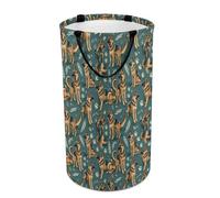 Paniers à linge pliables pour dortoir - Grand panier à linge rond pliable avec imprimé berger allemand pour bébés et enfants, 135 L, panier à linge sale pour garçons et filles, décoration de chambre