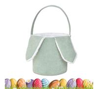 Paniers à oreilles de lapin pour enfants - HUB HUNT HUNT Pâques seau, peluche jolies décorations, stockage de bonbons | Panier de chasse aux œufs de lapin, sacs portable en v