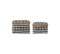 Paniers avec couvercle noir en bambou Lar