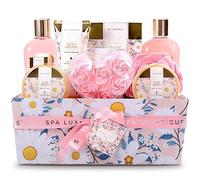 Paniers cadeaux Spa pour femmes, coffret cadeau Spa Luxetique, boîte cadeau de 12 pièces pour la maison et le bain relaxant avec gel douche, sel de bain, huile essentielle, lotion pour le corps, crème