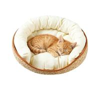 Paniers Chat | Panier Grotte Maison au Design esthétique en Corde de Coton tressée,Panier Chat de Bureau,pour Salle De Séjour, Chambre, Fenêtre, Sol, À L'Intérieur comme À L'Extérieur, Et Pendant Le