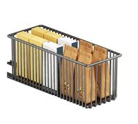 Paniers coulissants - Tiroirs d'armoire - Organisateur coulissant | Design de tiroirs multi-couches | 40,6 x 15,2 x 15,7 cm - Acier au carbone - Étagère de rangement en métal pour les tiroirs de