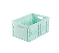 Paniers de bacs de rangement pour organisation de garage à domicile, poubelles de rangement pliables, cubes de rangement empilables Organisateur de pliés en plastique Caisses pour les épiceries
