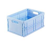 Paniers de bacs de rangement pour organisation de garage à domicile, poubelles de rangement pliables, cubes de rangement empilables Organisateur de pliés en plastique Caisses pour les épiceries