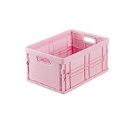 Paniers de bacs de rangement pour organisation de garage à domicile, poubelles de rangement pliables, cubes de rangement empilables Organisateur de pliés en plastique Caisses pour les épiceries