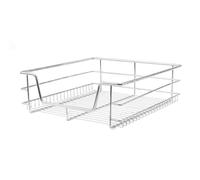 Paniers de Cuisine en Acier Kukoo - Rangement Pour Placard,Cabinet de 60 cm Largeur Gain d'Espace avec Système Coulissant avec Fermeture Amortie [Pack de 6] KIT Fixations INCLUS