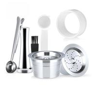 Paniers De Filtres À Café, Compatibles Pour K-fee, Compatibles Avec Tchibo, Outils De Préparation De Café Rechargeables, Filtres Réutilisables En Acier Inoxydable, Doseurs De Capsules(2 set)